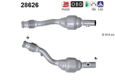 Catalyseur Peugeot 206 CC · Peugeot 206 Hatchback · Peugeot 206 SW