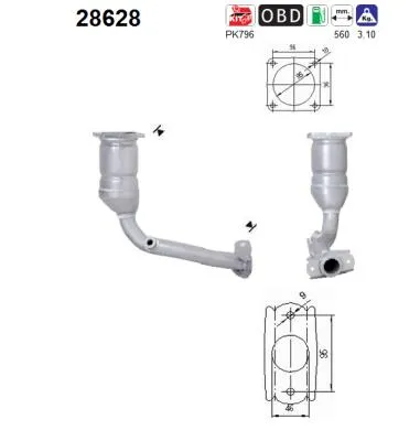 Catalyseur Peugeot 206 Hatchback · Peugeot 206 SW · Peugeot 206 Saloon