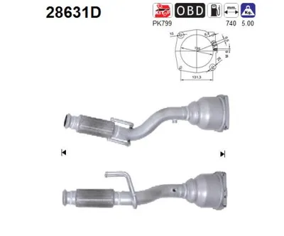 Catalyseur Fiat SCUDO Bus · Fiat SCUDO Van · Citroën C8