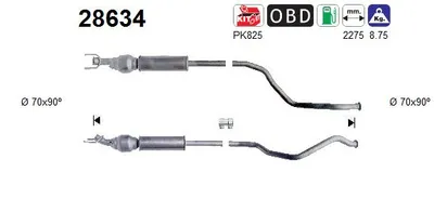 Catalyseur Peugeot 307 Break · Peugeot 307 SW · Peugeot 308 SW I