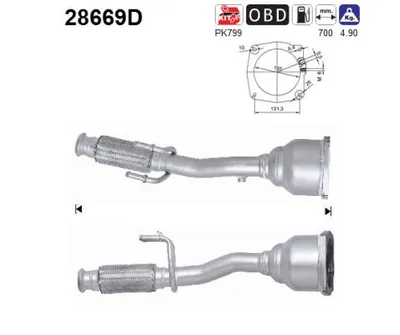 Catalyseur Citroën C8 · Peugeot 807