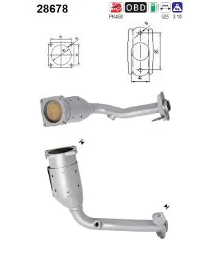 Catalyseur Peugeot 206+