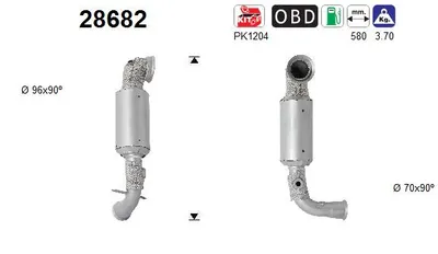 Catalyseur Peugeot 308 SW II · Peugeot 308 II · Peugeot 208 I