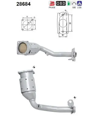 Catalyseur Peugeot 206+