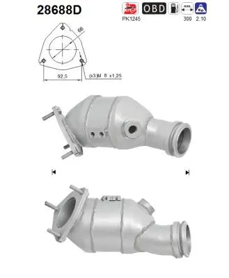 Catalyseur Fiat DUCATO Platform/Chassis · Fiat DUCATO Van · Citroën JUMPER II Bus
