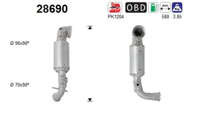 Catalyseur Peugeot 308 SW II · Peugeot 308 II · Peugeot 208 I