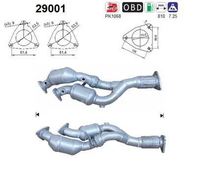 Catalyseur Vw TOUAREG · Porsche CAYENNE