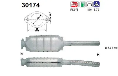 Catalyseur Renault SAFRANE II