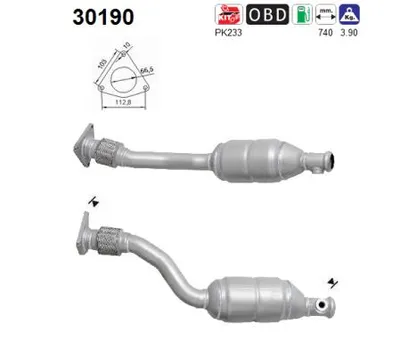 Catalyseur Renault CLIO II