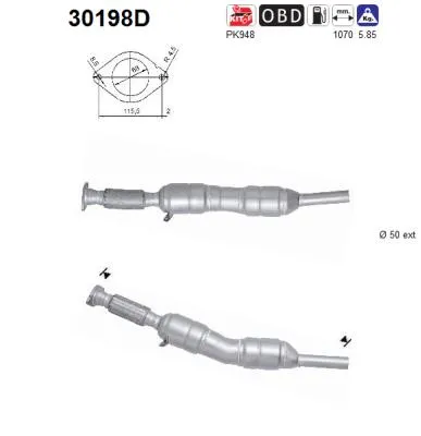 Catalyseur Renault MEGANE III Hatchback · Renault MEGANE III Coupe · Renault MEGANE III Grandtour