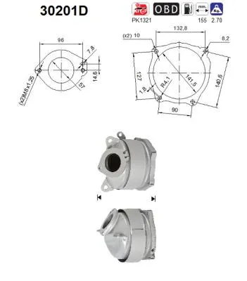 Catalyseur Renault KANGOO / GRAND KANGOO II · Renault KANGOO Express · Renault KANGOO BE BOP