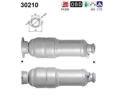 Catalyseur Renault CLIO II