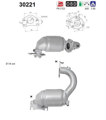 Catalyseur Renault WIND · Renault TWINGO II · Renault MODUS / GRAND MODUS