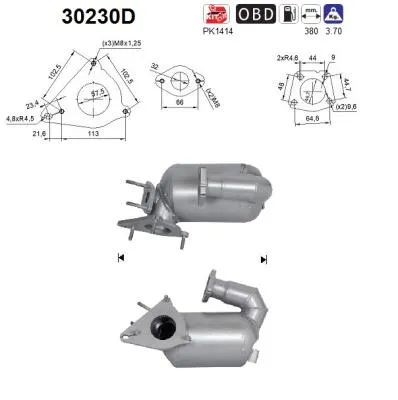 Catalyseur Renault SCÉNIC II · Nissan QASHQAI I · Renault CLIO III