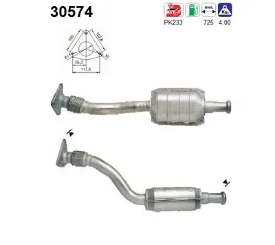 Catalyseur Renault CLIO II