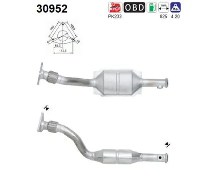 Catalyseur Renault MEGANE I Grandtour · Renault MEGANE I Coach · Renault MEGANE I