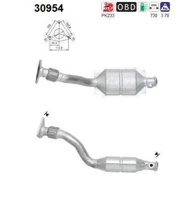 Catalyseur Renault CLIO II · Renault KANGOO · Renault KANGOO Express