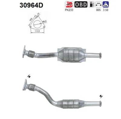 Catalyseur Renault MEGANE I · Renault SCÉNIC I MPV · Renault MEGANE I Classic