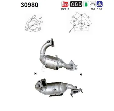 Catalyseur Renault AVANTIME · Renault VEL SATIS · Renault ESPACE IV