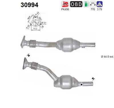Catalyseur Renault MODUS / GRAND MODUS