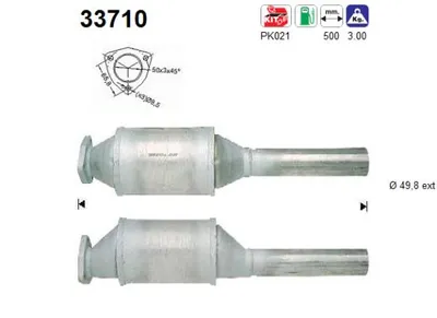 Catalyseur Vw GOLF II · Vw JETTA II · Vw PASSAT B3/B4