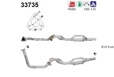 Catalyseur Seat CORDOBA · Seat IBIZA II · Vw POLO III CLASSIC