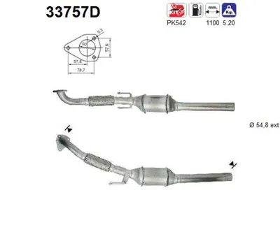Catalyseur Audi A3 · Vw GOLF IV · Vw NEW BEETLE