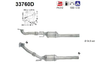 Catalyseur Audi A3 · Skoda OCTAVIA I · Vw GOLF IV