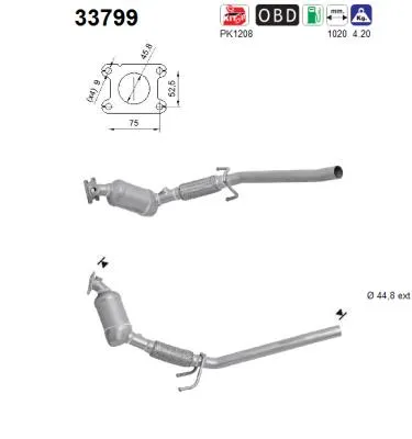 Catalyseur Vw POLO V · Skoda FABIA III · Skoda FABIA III Estate