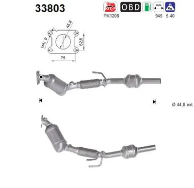 Catalyseur Vw POLO VI · Seat IBIZA V