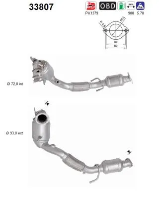 Catalyseur Vw GOLF VII · Seat LEON · Seat LEON ST