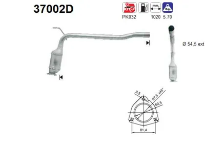 Catalyseur Vw TRANSPORTER T4 Bus · Vw TRANSPORTER T4 Van · Vw TRANSPORTER T4 Platform/Chassis (70E, 70L, 70M, 7DE, 7DL, 7D