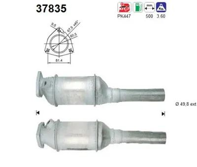 Catalyseur Vw GOLF II · Vw PASSAT B3/B4 · Vw PASSAT B3/B4 Variant
