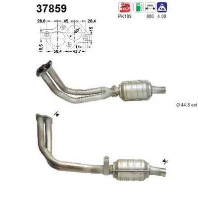 Catalyseur Vw POLO II · Vw POLO Coupe · Vw POLO CLASSIC