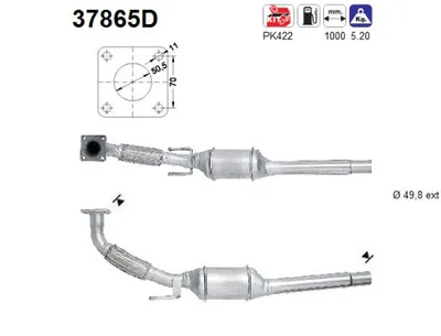 Catalyseur Skoda OCTAVIA I · Vw GOLF IV · Skoda OCTAVIA I Combi
