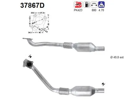 Catalyseur Vw PASSAT B3/B4 · Vw GOLF III · Vw VENTO