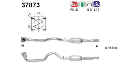 Catalyseur Vw GOLF IV · Vw BORA I · Vw GOLF IV Variant