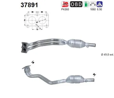 Catalyseur Audi A3 · Vw NEW BEETLE · Vw GOLF IV