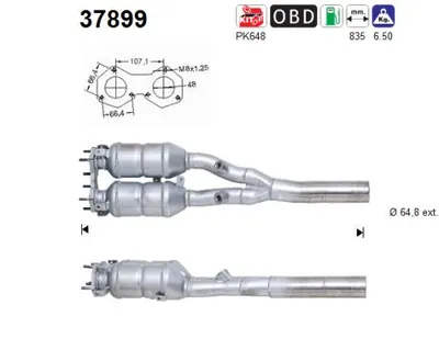 Catalyseur Vw GOLF IV · Vw BORA I · Vw BORA Variant