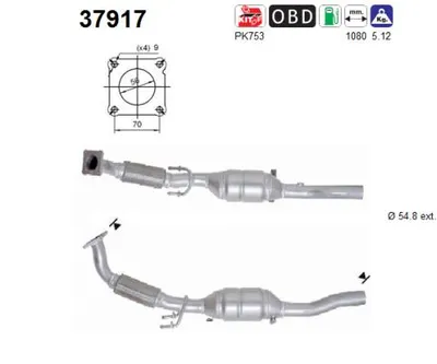 Catalyseur Vw NEW BEETLE · Vw BORA I · Vw GOLF IV Variant