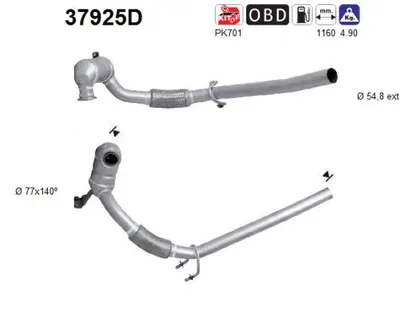 Catalyseur Vw CADDY III Box Body/MPV · Vw CADDY III MPV · Seat ALTEA