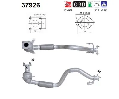 Catalyseur Skoda OCTAVIA II Combi · Vw GOLF IV · Vw GOLF IV Variant