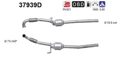 Catalyseur Vw TRANSPORTER T5 Van · Vw TRANSPORTER T5 Bus · Vw MULTIVAN T5
