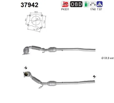 Catalyseur Audi A3 Sportback · Audi A3 · Vw GOLF V