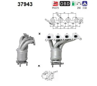 Catalyseur Skoda OCTAVIA II Combi · Vw GOLF IV · Vw BORA I
