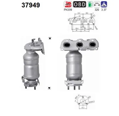 Catalyseur Seat IBIZA IV · Skoda FABIA II · Skoda FABIA II Combi