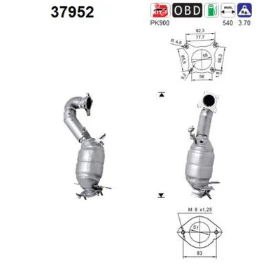 Catalyseur Vw PASSAT B7 · Vw PASSAT B7 Variant · Vw GOLF VI Convertible