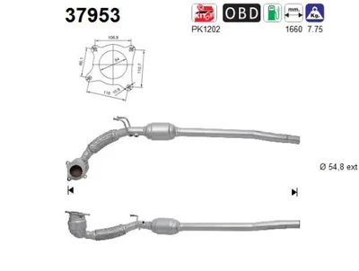Catalyseur Vw PASSAT CC B6 · Vw PASSAT B6 Variant · Vw PASSAT B6