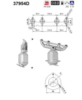 Catalyseur Vw CADDY III MPV · Vw CADDY III Box Body/MPV · Vw GOLF V