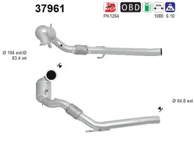 Catalyseur Vw GOLF VII · Skoda OCTAVIA III · Skoda OCTAVIA III Combi